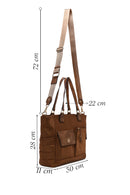 Woman Brown Long-Strap Fabric Shoulder Bag | Derimod