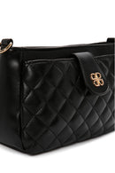 Women's Black Long Strap Quilted Handbag | Derimod