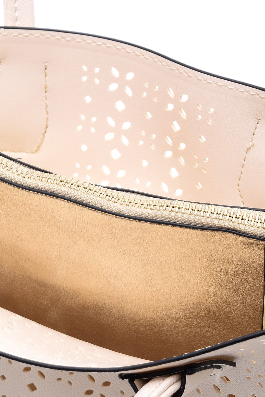 Women's Perforated Shoulder Bag