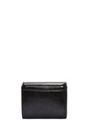 Women's Black Patent Leather Wallet | Derimod