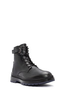 Men's Black Zippered Leather Casual Boots | Derimod