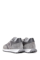 Men's Gray Suede Leather Detailed Sneaker | Derimod