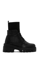 Women's Black Thick Soled Boots | Derimod