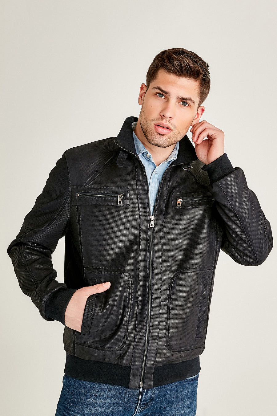 Oliver Men's Leather Jacket