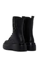 Women's Black Thick Soled Zippered Boots | Derimod