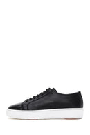 Men's Black Leather Thick Soled Sneaker | Derimod