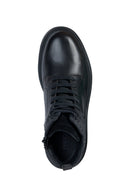 Geox Men's Black Faloria ABX Nubuck Leather Detailed Boots | Derimod