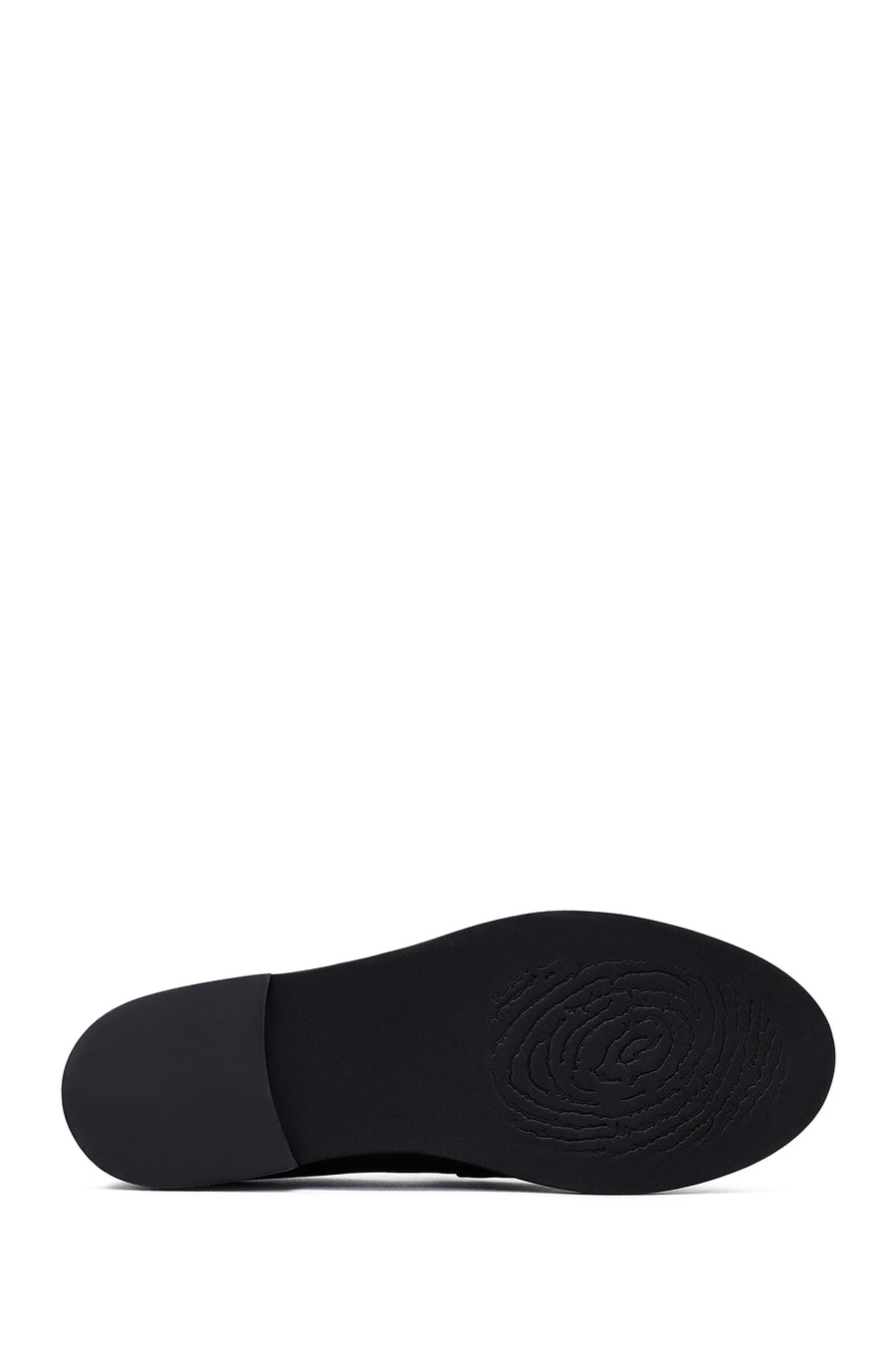 Woman Black Leather Masculine Loafer