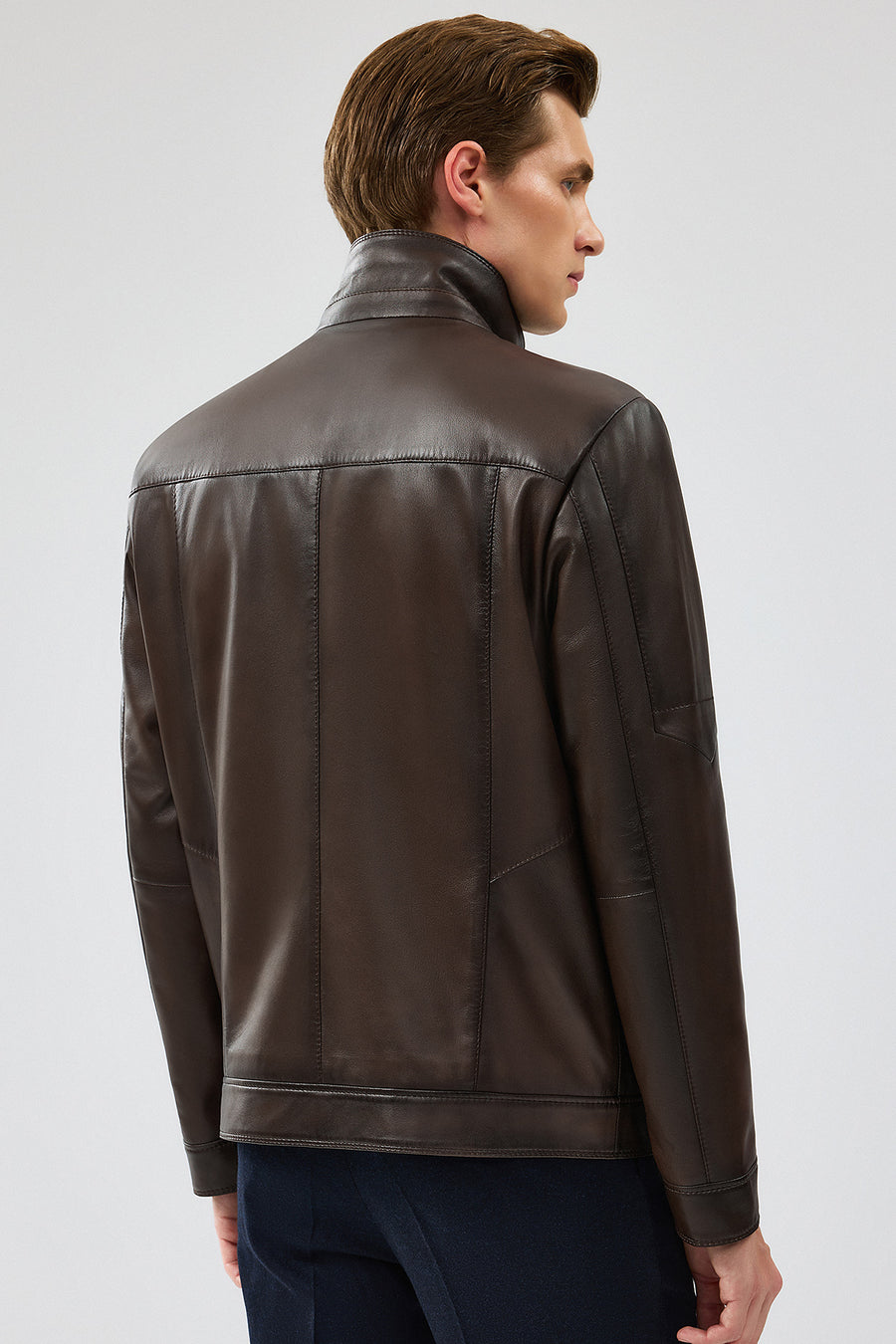 Hugo Men's Mink Leather Jacket