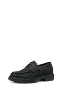 Geox Men Black U Spherica Ec7 B - Pull Up Lea Lace-Up Suede Leather Casual Shoe | Derimod