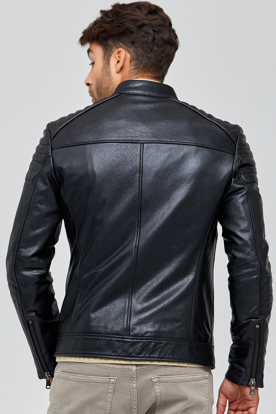 Jerebko Men's Leather Jacket