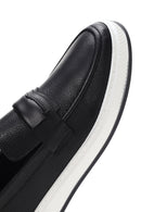 Erkek Siyah Deri Loafer | Derimod
