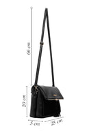 Women's Black Long Strap Crossbody Bag | Derimod