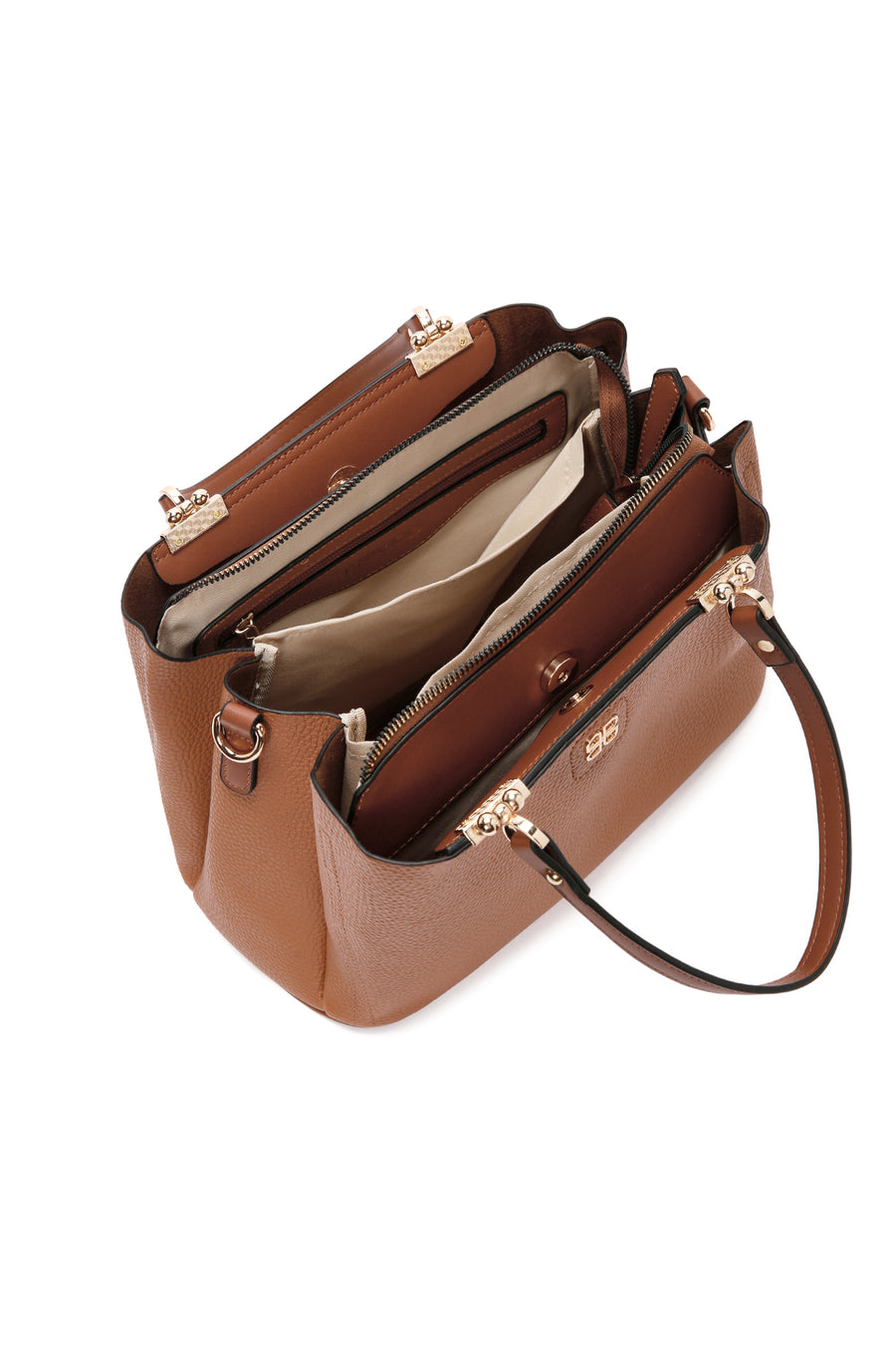 Women's Tan Long Strap Shoulder Bag