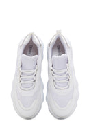 Women's White Lace-Up Thick Soled Sneaker | Derimod