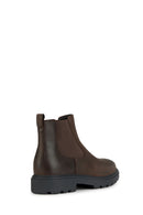 Geox Men's Brown Spherica Ec7 Leather Chelsea Boots | Derimod