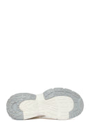 Women's White Lace-Up Chunky Sole Charm Sneakers | Derimod