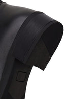 Woman Black Zip Closure Buckled Boots | Derimod