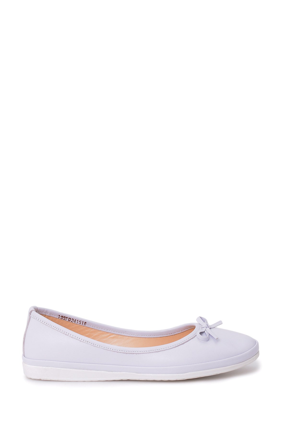 Women's Bow Leather Ballerinas 19SFD241518 | Derimod