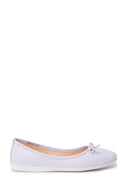 Women's Bow Leather Ballerinas | Derimod