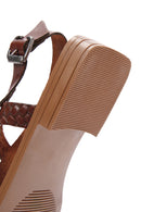 Kadın Kahverengi Deri Sandalet | Derimod
