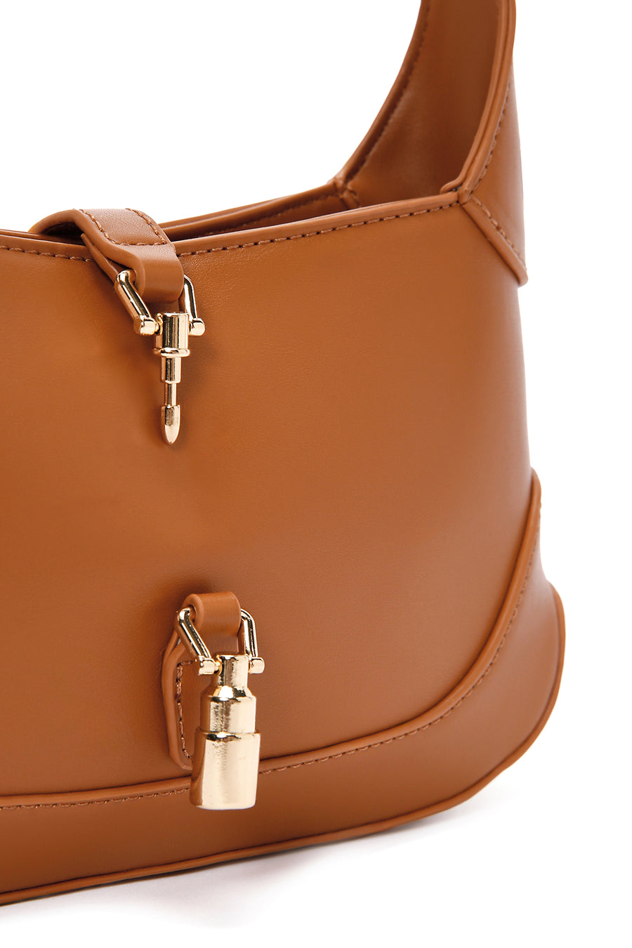 Women's Tan Long Strap Shoulder Bag