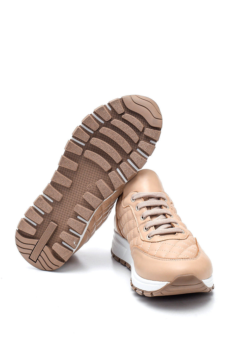 Women's Leather Quilted Sneaker