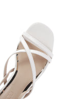 Kadın Beyaz Topuklu Sandalet | Derimod