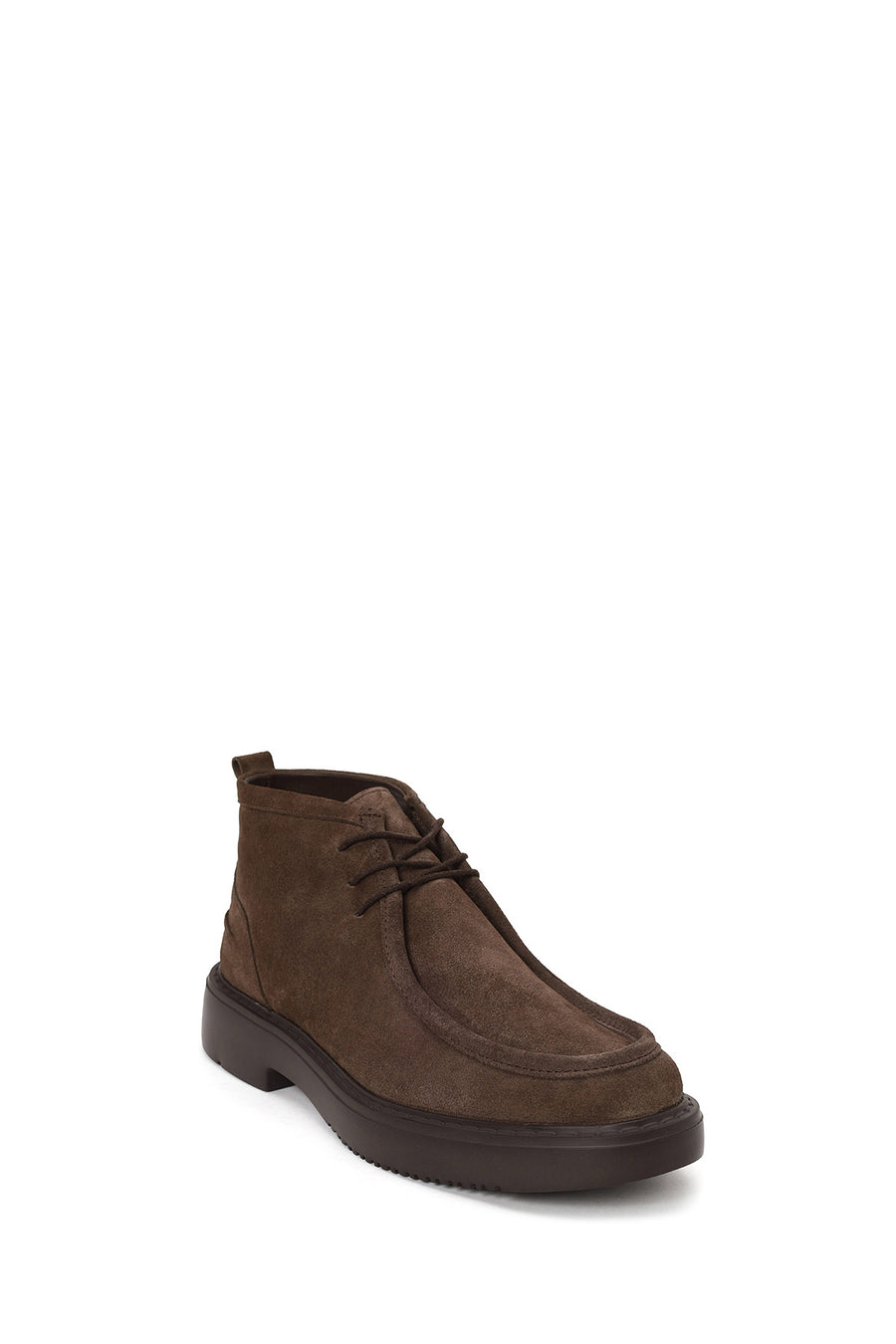 Male Mink Lace-Up Thick-Soled Suede Casual Boots