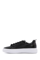 Men's Black Leather Thick Soled Sneaker | Derimod