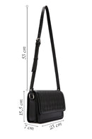 Women's Black Long Strap Crossbody Bag | Derimod