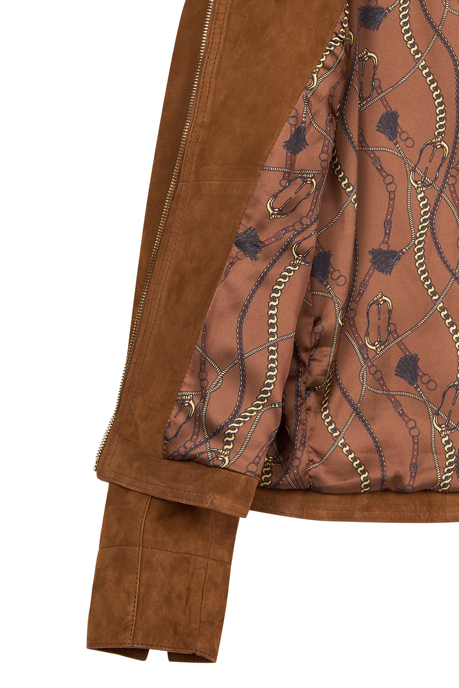 Lara Woman Camel Short Suede Leather Jacket
