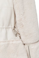 Sevilla Women's Beige Teddy Coat | Derimod