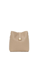Women's Mink Long Strap Printed Shoulder Bag | Derimod