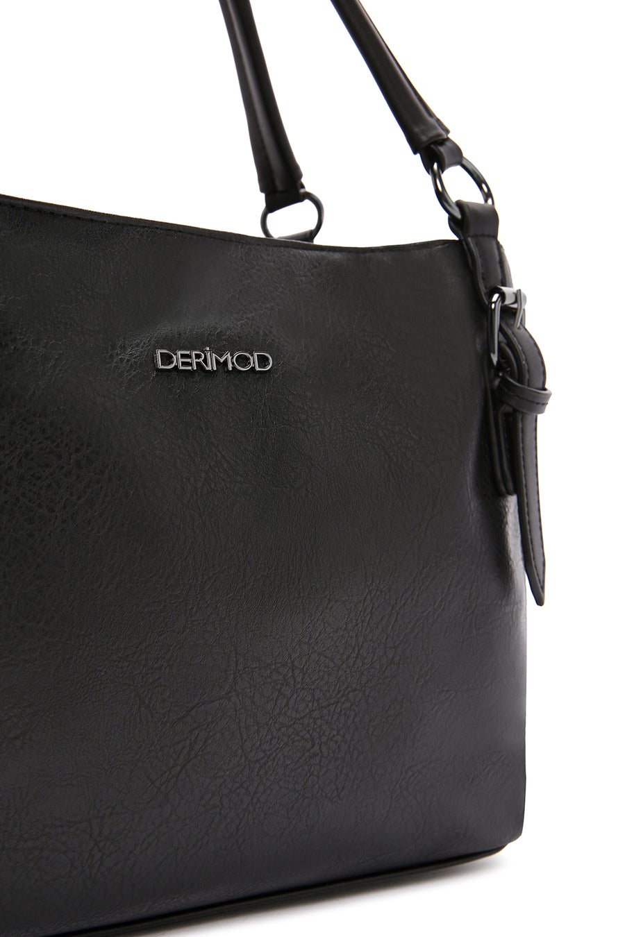 Woman Black Long-Strap Shoulder Bag