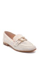 Kadın Deri Süet Zincirli Loafer | Derimod