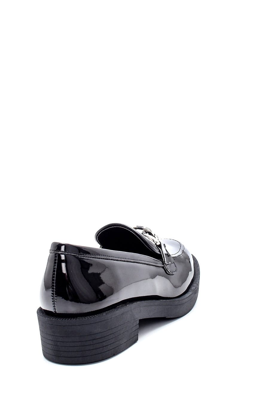 Kadın Rugan Zincir Detaylı Loafer