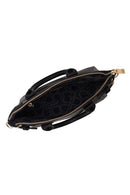 Woman Black Long-Strap Croc-Pattern Classic Shoulder Bag | Derimod