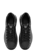 Men's Black Lace-up Leather Sneaker | Derimod
