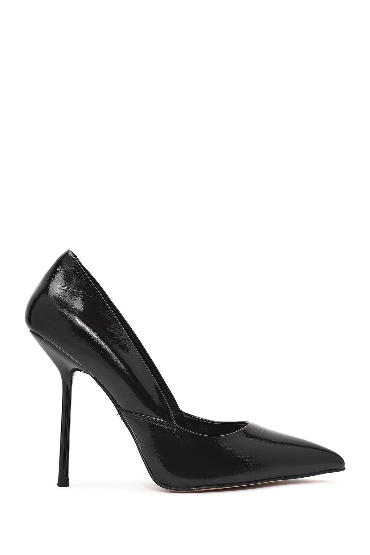 Women's Black High Thin Heel Leather Stiletto 24WFD490216 | Derimod