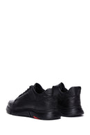 Men's Black Leather Casual Sneaker | Derimod