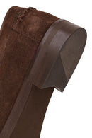 Woman Brown Suede Loafer | Derimod