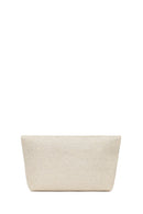 Woman Beige Braided Clutch Bag | Derimod