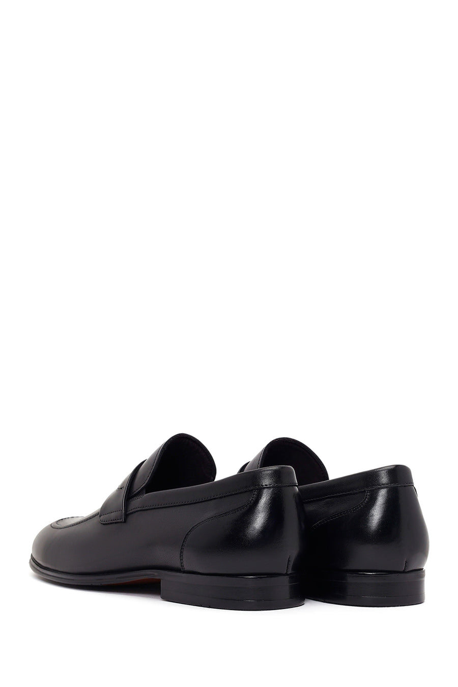 Derimod Black Male Black Leather Classic Loafer