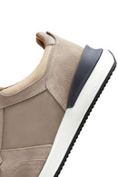 Erkek Bej Süet Deri Sneaker | Derimod