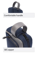 D-Pack Men's Navy Blue Fabric Handbag | Derimod