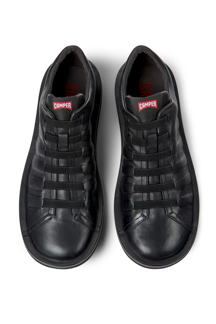 Camper Men's Black Beetle Trek Leather Shoes