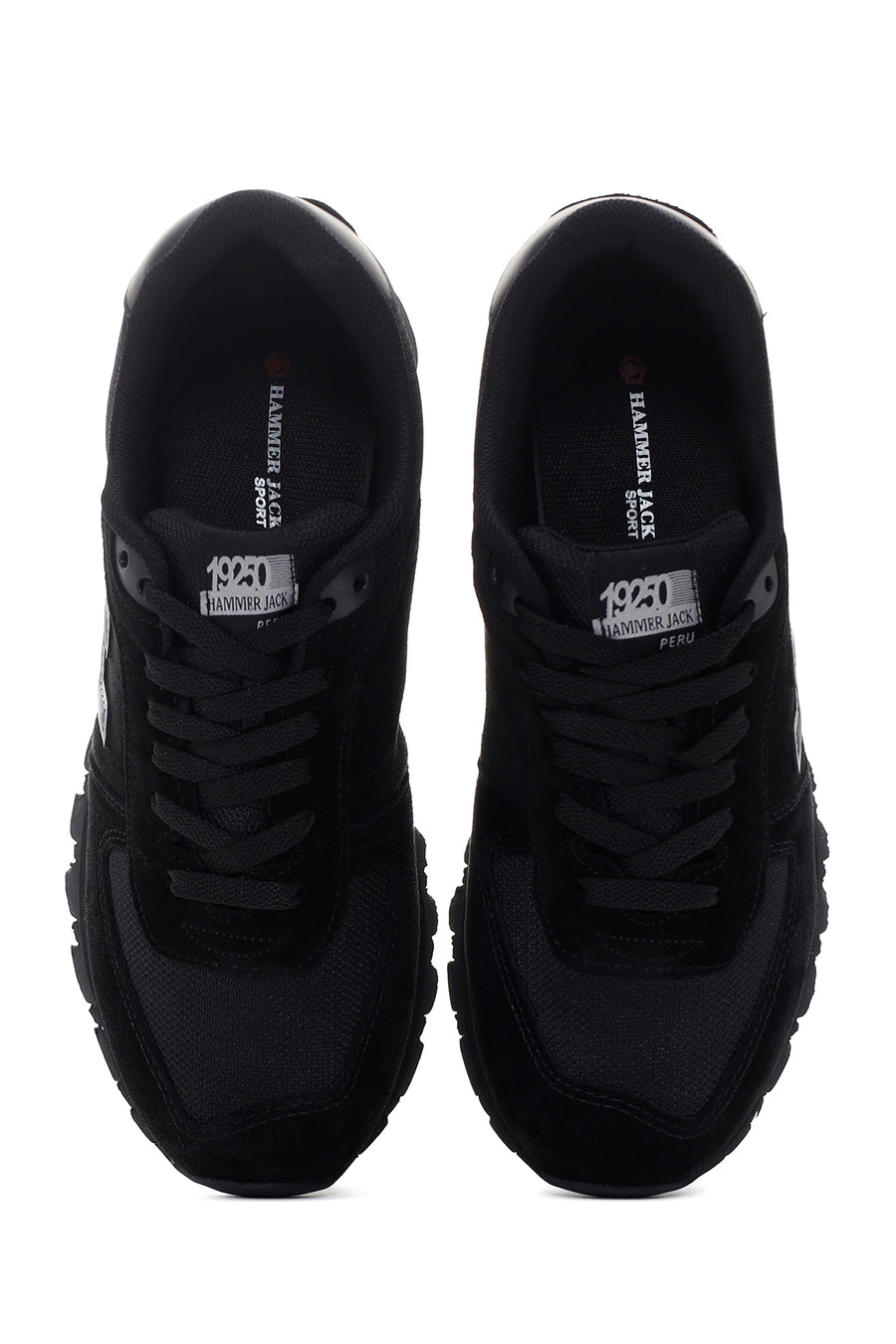 Hammer Jack Erkek Siyah-Füme Peru Süet Deri Sneaker