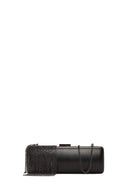 Women's Black Accessory Detailed Long Chain Strap Mini Clutch Bag | Derimod