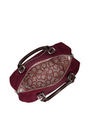 Woman Burgundy Long-Strap Fabric Shoulder Bag | Derimod
